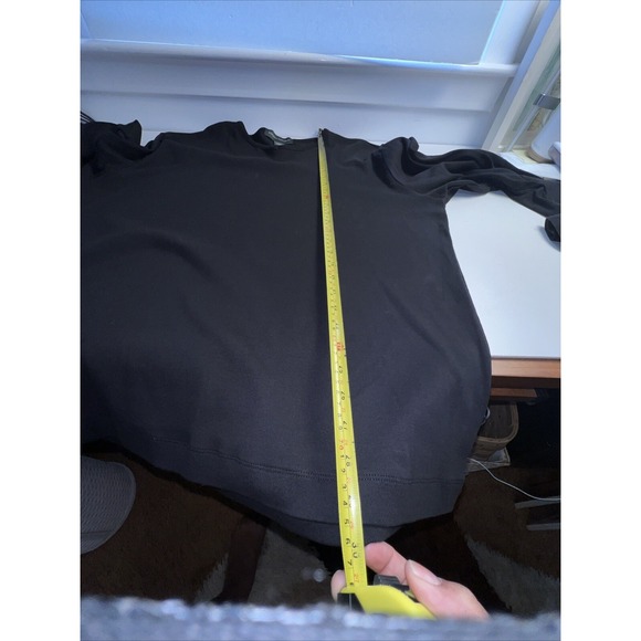 Banana Republic Unisex Long Sleeve Black Heavy Knitted T-shirt  Sweater Size XL - Picture 6 of 7